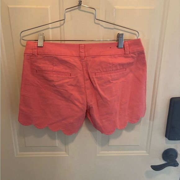 J. Crew Coral High Waist Scalloped Shorts - Picture 3 of 4